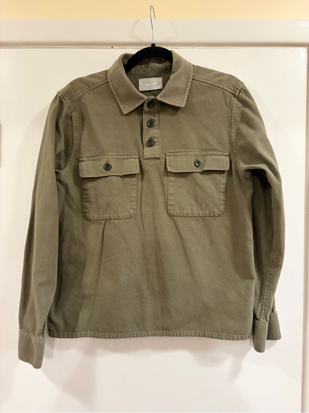 Everlane Military Olive Utility Shirt Jacket